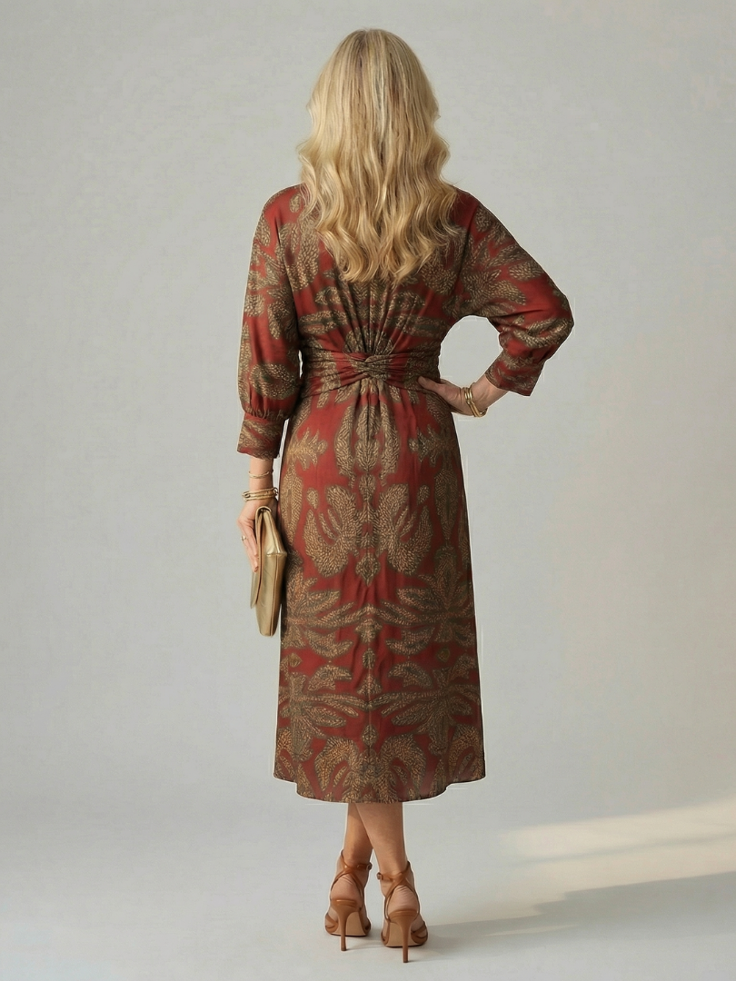 Falune - Women's Elegant Midi Dress
