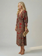Falune - Women's Elegant Midi Dress