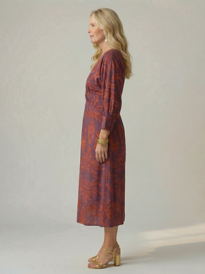 Falune - Women's Elegant Midi Dress