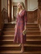 Falune - Women's Elegant Midi Dress