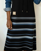 Alma | Striped Hooded Dress