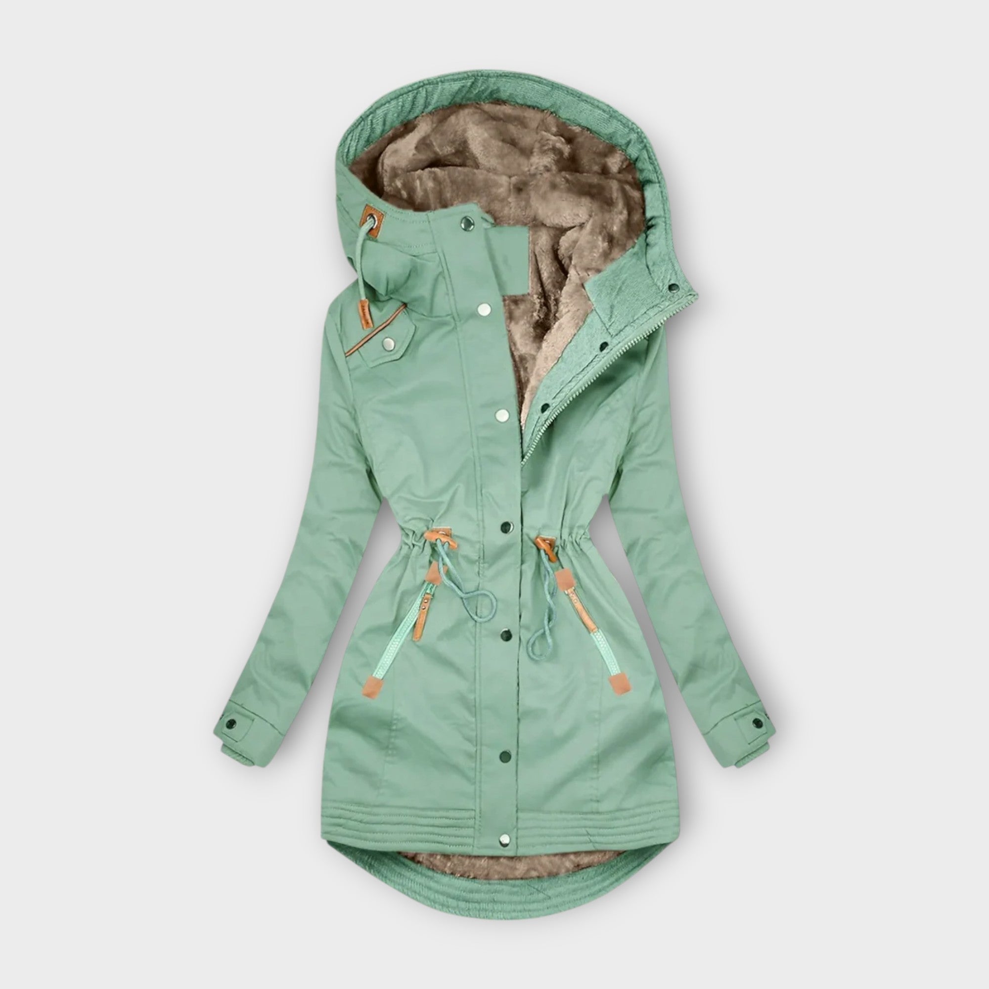 Vivia | Elegant Sherpa-Lined Parka