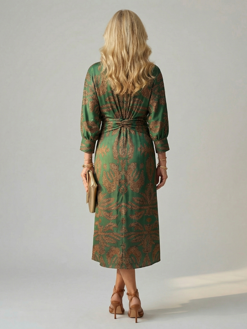Falune - Women's Elegant Midi Dress