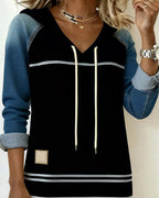 Alma | Striped Hooded Dress