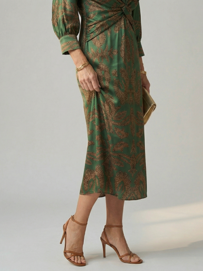 Falune - Women's Elegant Midi Dress
