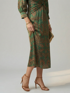 Falune - Women's Elegant Midi Dress