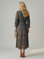 Falune - Women's Elegant Midi Dress