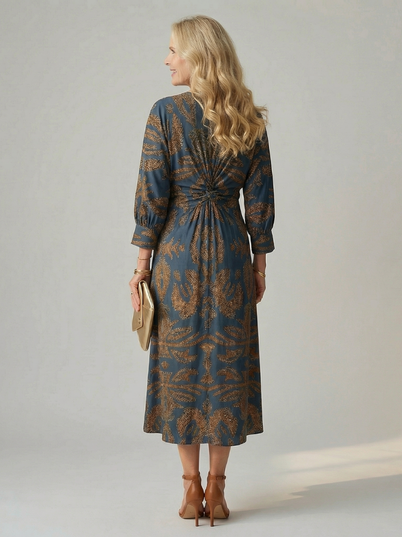 Falune - Women's Elegant Midi Dress