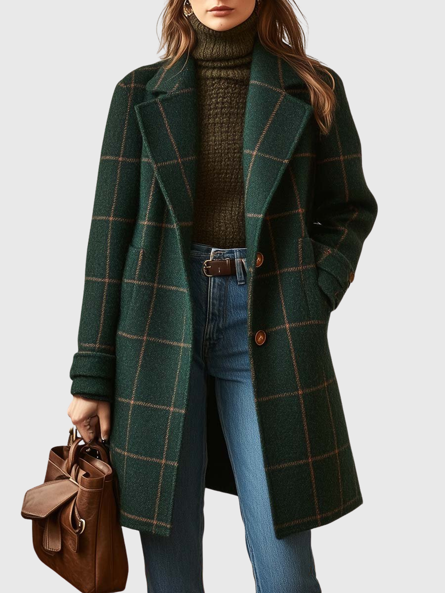 Celeste | Checked Coat