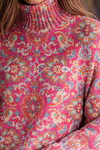 Annabelle | Floral Knit Turtleneck