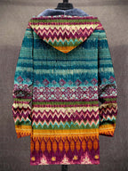 Jedda™ | Luxurious Art-Inspired Hooded Jacket with Zipper