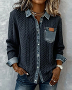 Juliane | Denim Patchwork Shirt