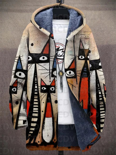 Kiara™ | Luxurious Art-Inspired Zip-Up Hoodie