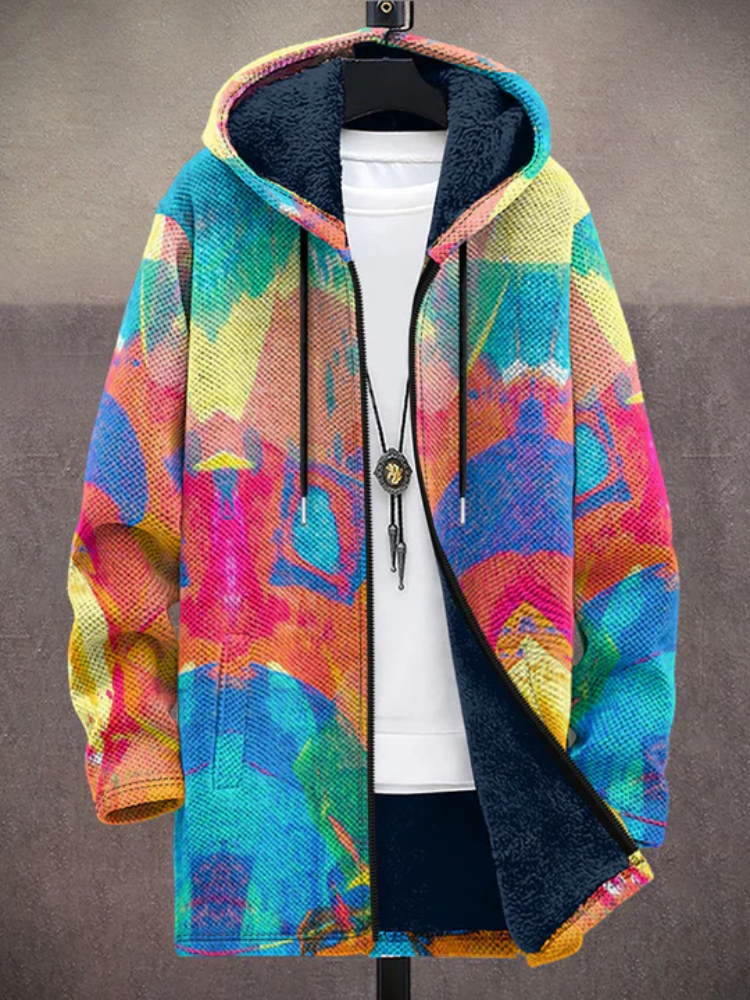Tiarna™ | Luxurious Art-Inspired Zip-Up Hoodie