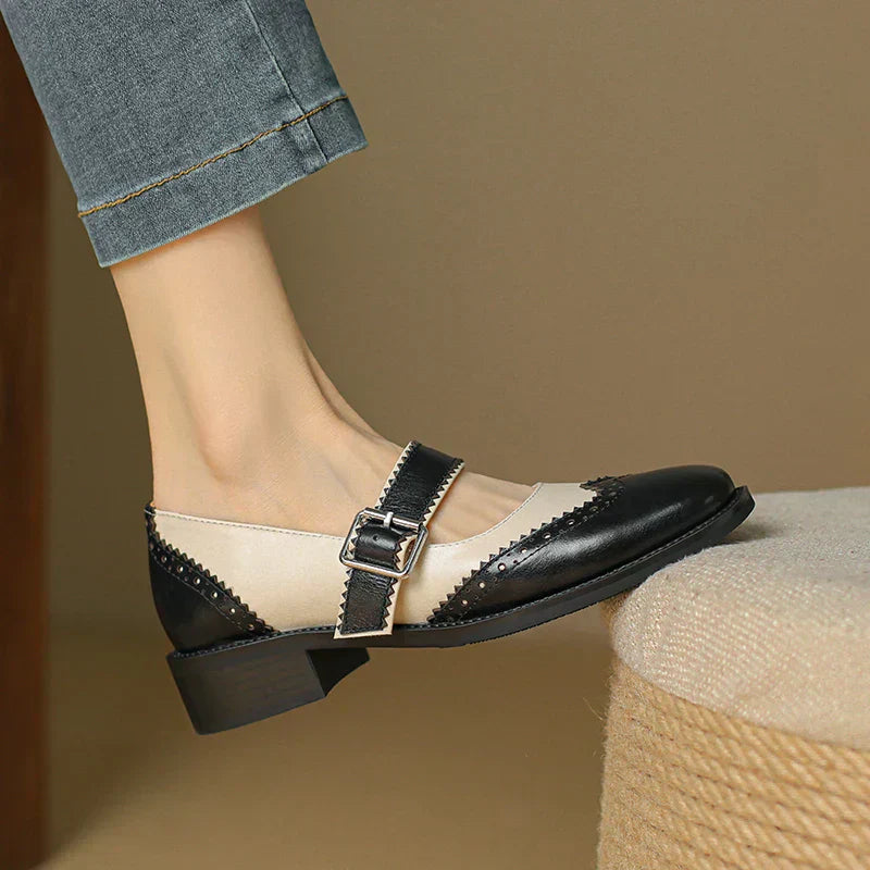 Miana | Leather Mary Jane Shoes