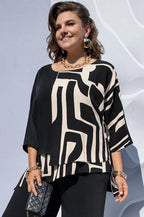 Evaria - Elegant Round Neck Shirt for Women